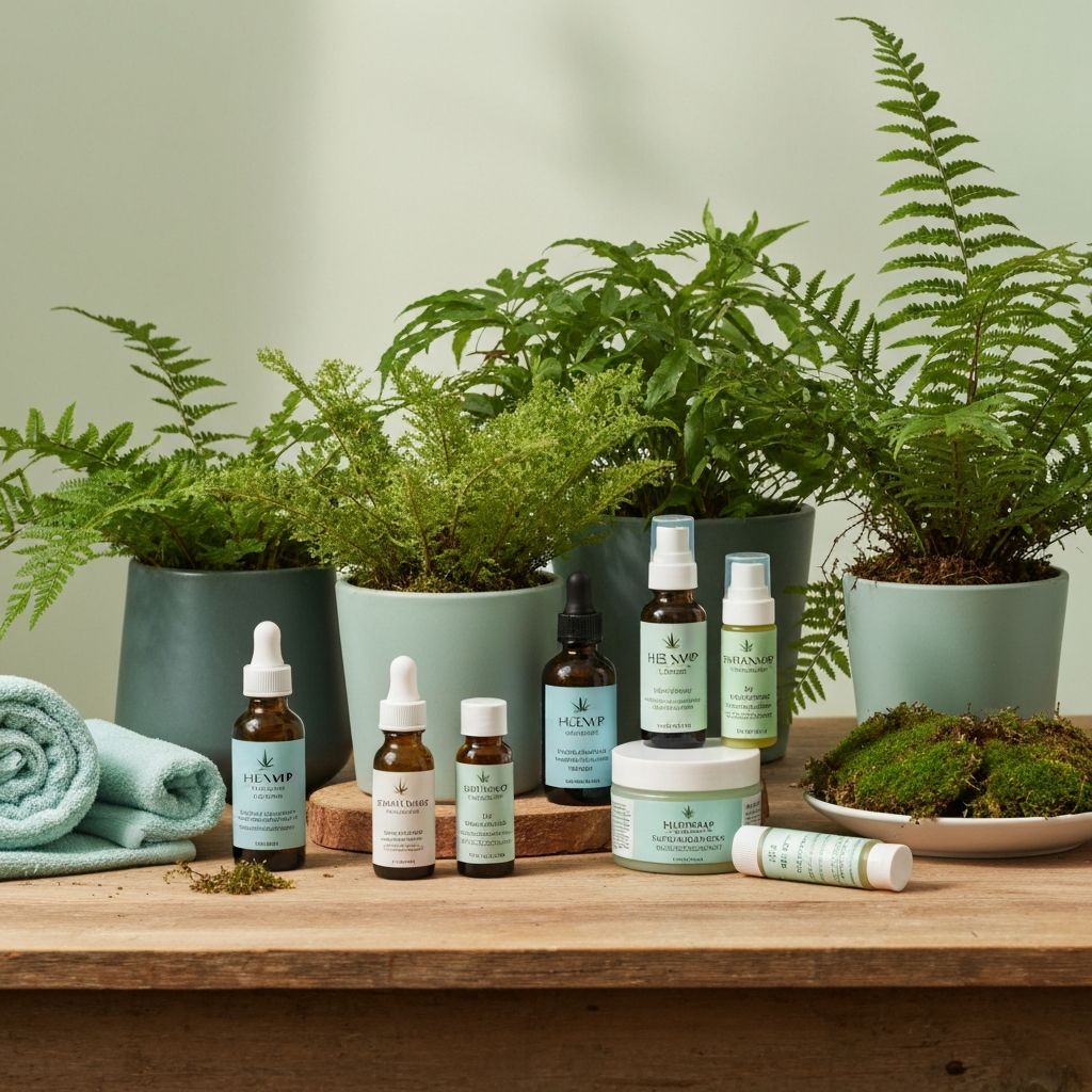 Naturalne produkty konopne w stylu wellness